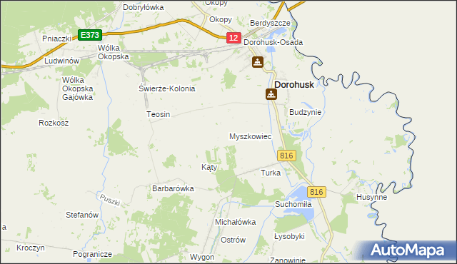 mapa Myszkowiec, Myszkowiec na mapie Targeo