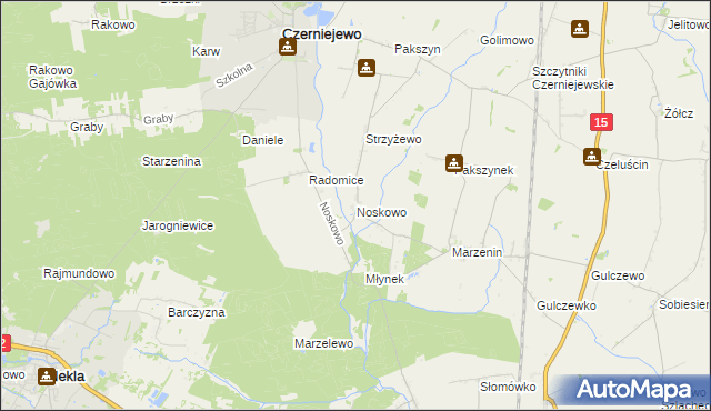 mapa Noskowo gmina Września, Noskowo gmina Września na mapie Targeo