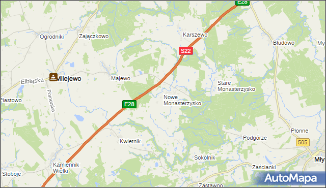 mapa Nowe Monasterzysko, Nowe Monasterzysko na mapie Targeo