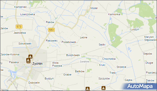 mapa Orątki Górne, Orątki Górne na mapie Targeo