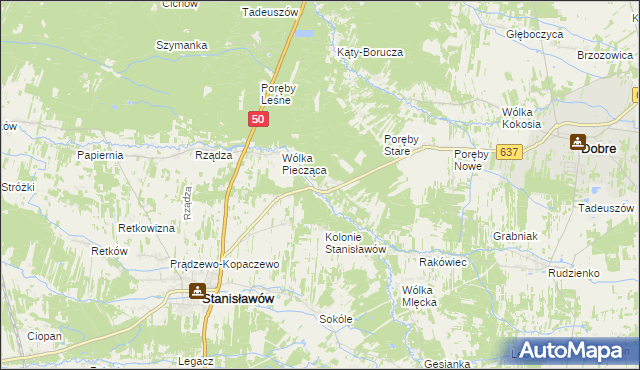 mapa Osęczyzna, Osęczyzna na mapie Targeo