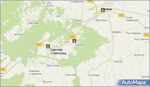 mapa Otowice, Otowice na mapie Targeo