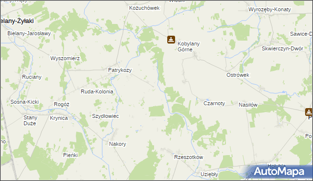 mapa Patrykozy-Kolonia, Patrykozy-Kolonia na mapie Targeo
