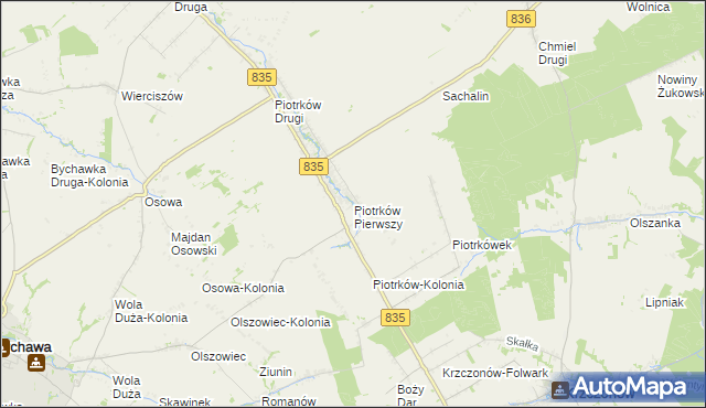 mapa Piotrków Pierwszy, Piotrków Pierwszy na mapie Targeo