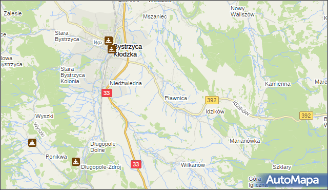 mapa Pławnica, Pławnica na mapie Targeo