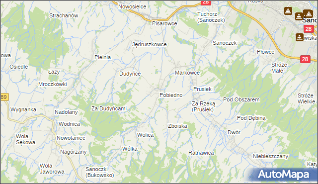 mapa Pobiedno, Pobiedno na mapie Targeo