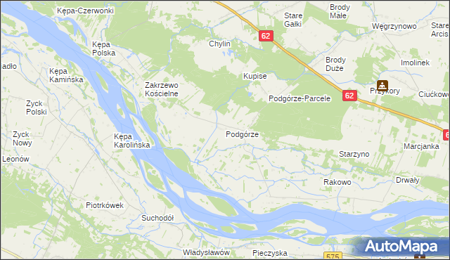 mapa Podgórze gmina Mała Wieś, Podgórze gmina Mała Wieś na mapie Targeo
