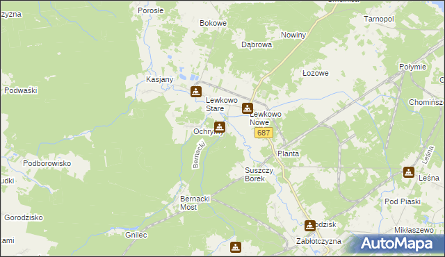 mapa Podlewkowie, Podlewkowie na mapie Targeo