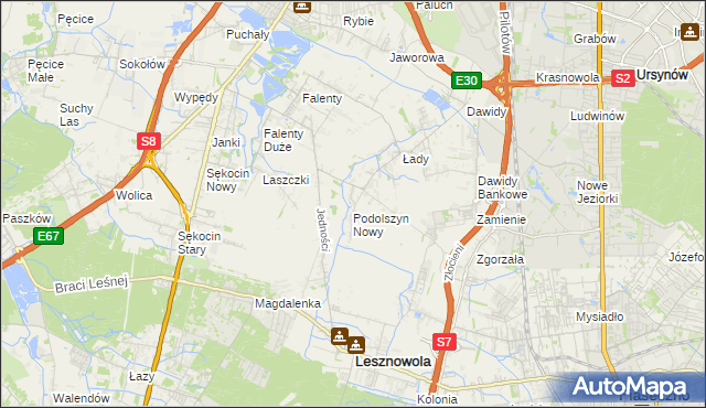 mapa Podolszyn, Podolszyn na mapie Targeo