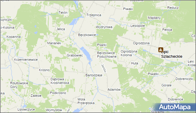 mapa Podstole, Podstole na mapie Targeo
