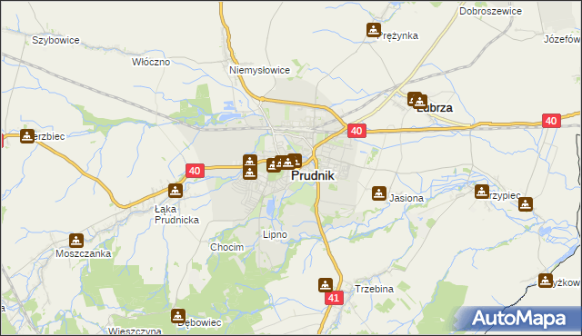 mapa Prudnik, Prudnik na mapie Targeo