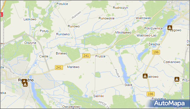 mapa Pruśce, Pruśce na mapie Targeo