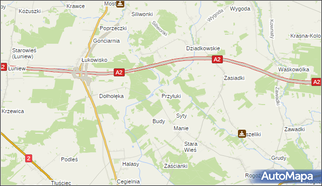 mapa Przyłuki, Przyłuki na mapie Targeo