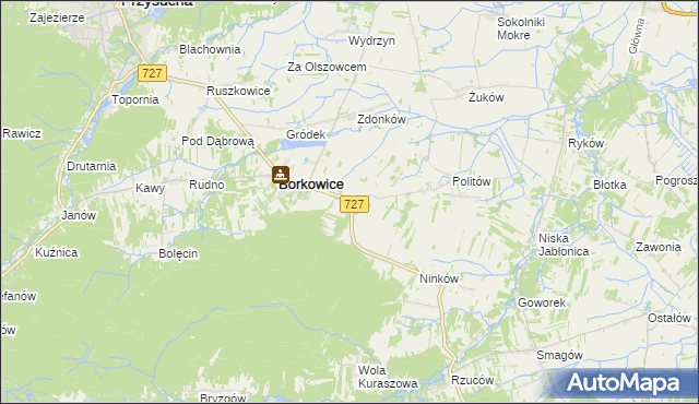 mapa Radestów, Radestów na mapie Targeo