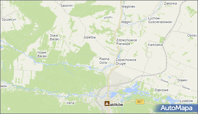 mapa Radna Góra, Radna Góra na mapie Targeo