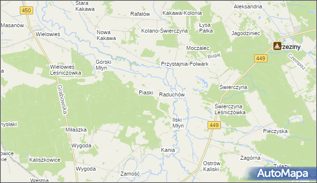 mapa Raduchów, Raduchów na mapie Targeo