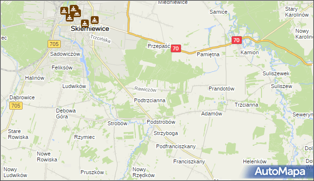 mapa Rawiczów, Rawiczów na mapie Targeo