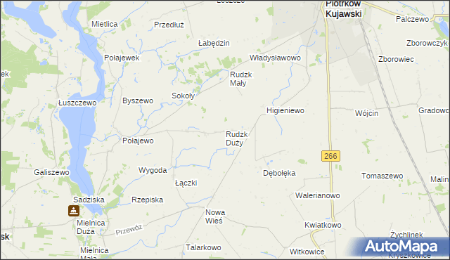mapa Rudzk Duży, Rudzk Duży na mapie Targeo