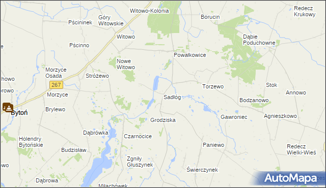 mapa Sadłóg, Sadłóg na mapie Targeo