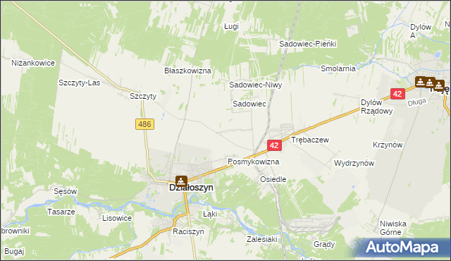 mapa Sadowiec-Wrzosy, Sadowiec-Wrzosy na mapie Targeo