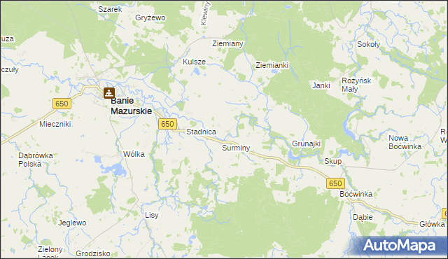 mapa Sapałówka, Sapałówka na mapie Targeo