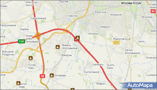 mapa Ślęza, Ślęza na mapie Targeo