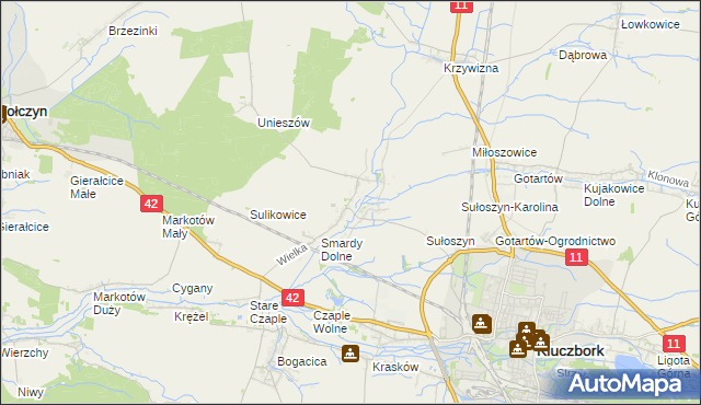 mapa Smardy Górne, Smardy Górne na mapie Targeo