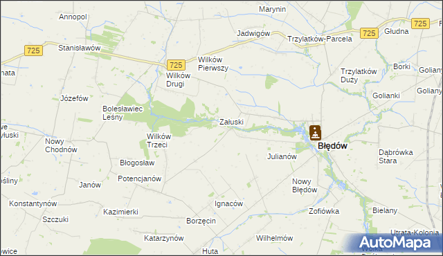 mapa Śmiechówek, Śmiechówek na mapie Targeo