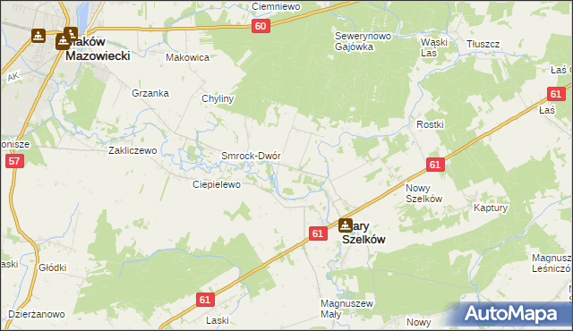 mapa Smrock-Kolonia, Smrock-Kolonia na mapie Targeo