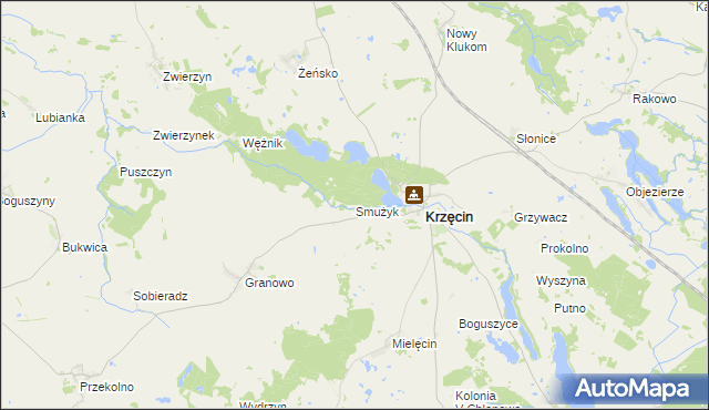 mapa Smużyk, Smużyk na mapie Targeo