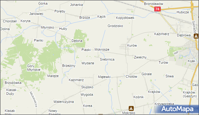 mapa Srebrnica, Srebrnica na mapie Targeo