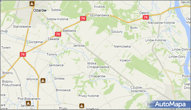 mapa Suchodółka, Suchodółka na mapie Targeo