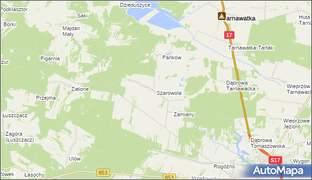 mapa Szarowola, Szarowola na mapie Targeo