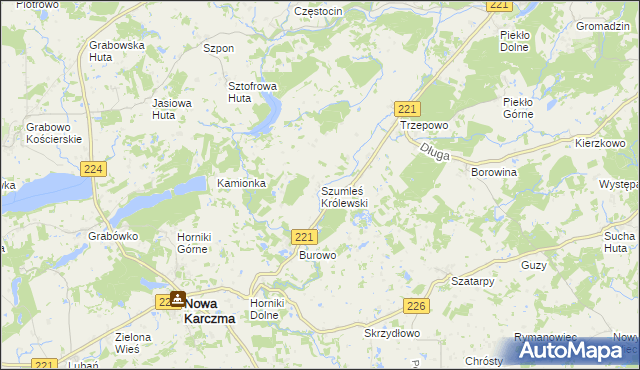 mapa Szumleś Królewski, Szumleś Królewski na mapie Targeo