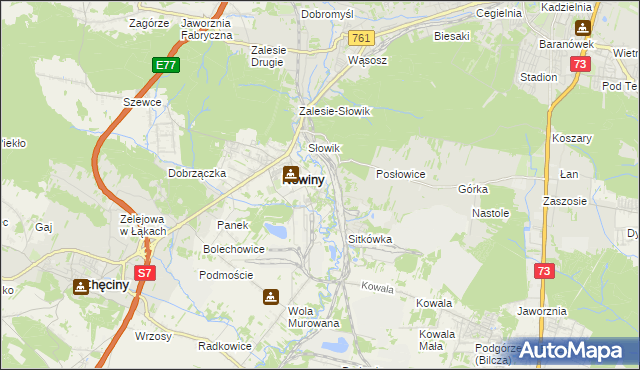 mapa Trzcianki Osada, Trzcianki Osada na mapie Targeo