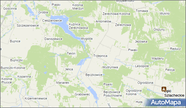 mapa Trzepnica, Trzepnica na mapie Targeo