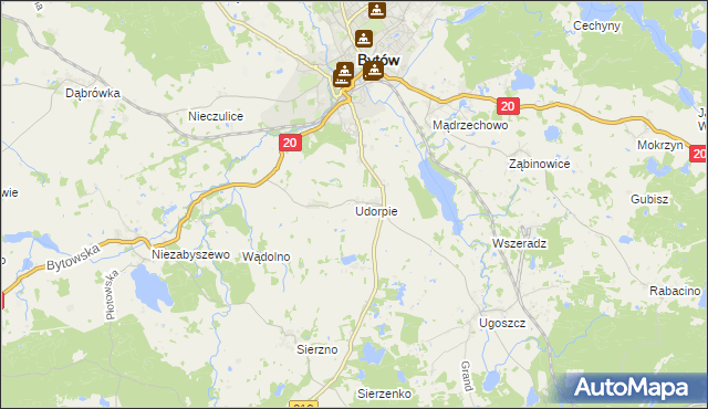 mapa Udorpie, Udorpie na mapie Targeo