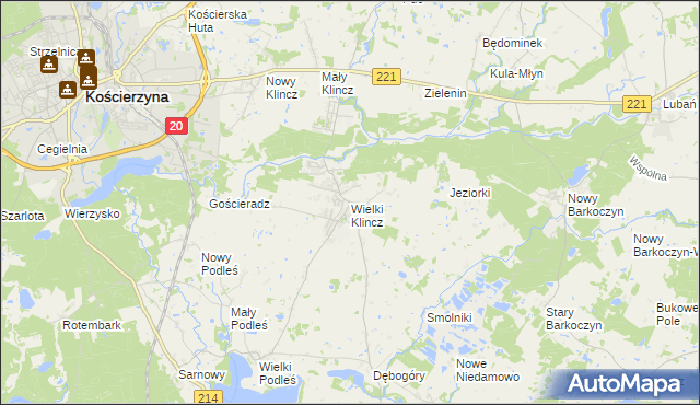 mapa Wielki Klincz, Wielki Klincz na mapie Targeo