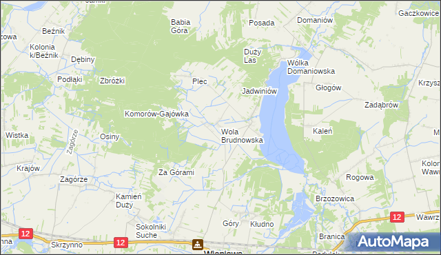 mapa Wola Brudnowska, Wola Brudnowska na mapie Targeo