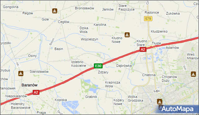 mapa Zabłotnia, Zabłotnia na mapie Targeo