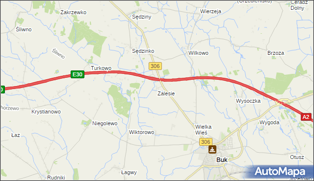 mapa Zalesie gmina Duszniki, Zalesie gmina Duszniki na mapie Targeo