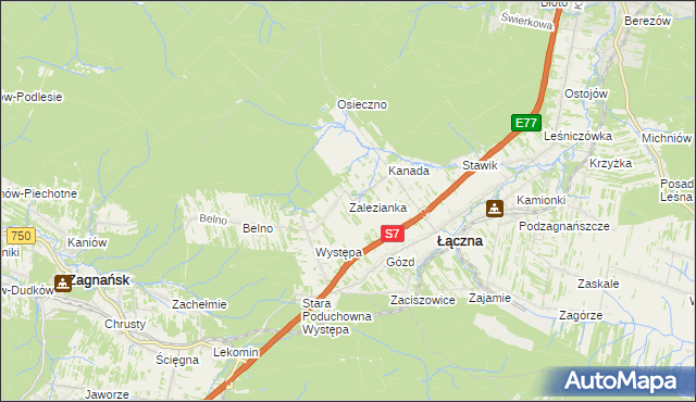 mapa Zalezianka, Zalezianka na mapie Targeo