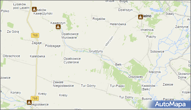 mapa Zegartowice gmina Imielno, Zegartowice gmina Imielno na mapie Targeo