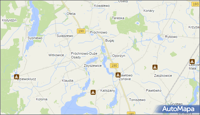 mapa Żoń, Żoń na mapie Targeo