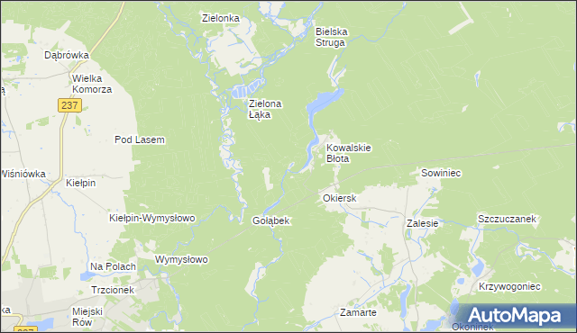 mapa Kiełpiński Most, Kiełpiński Most na mapie Targeo