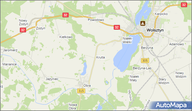 mapa Krutla, Krutla na mapie Targeo