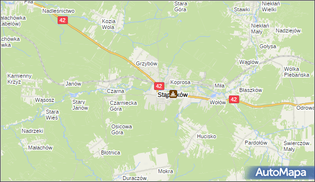 mapa Stąporków, Stąporków na mapie Targeo