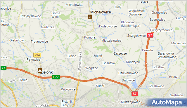 mapa Boleń, Boleń na mapie Targeo