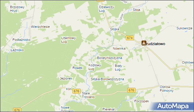 mapa Boratyńszczyzna, Boratyńszczyzna na mapie Targeo