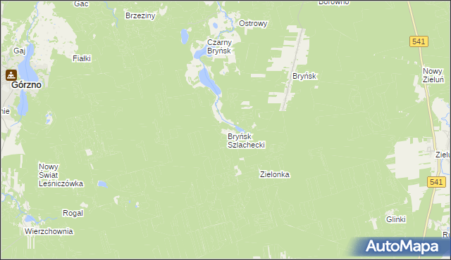 mapa Bryńsk Królewski, Bryńsk Królewski na mapie Targeo